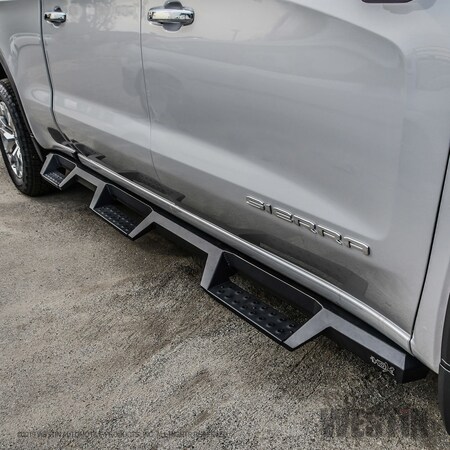 Westin Automotive 19-C SILVERADO/SIERRA 1500 CREW CAB(6.5FT BED)HDX DROP W2W NERF BARS TXT BLK 56-534695